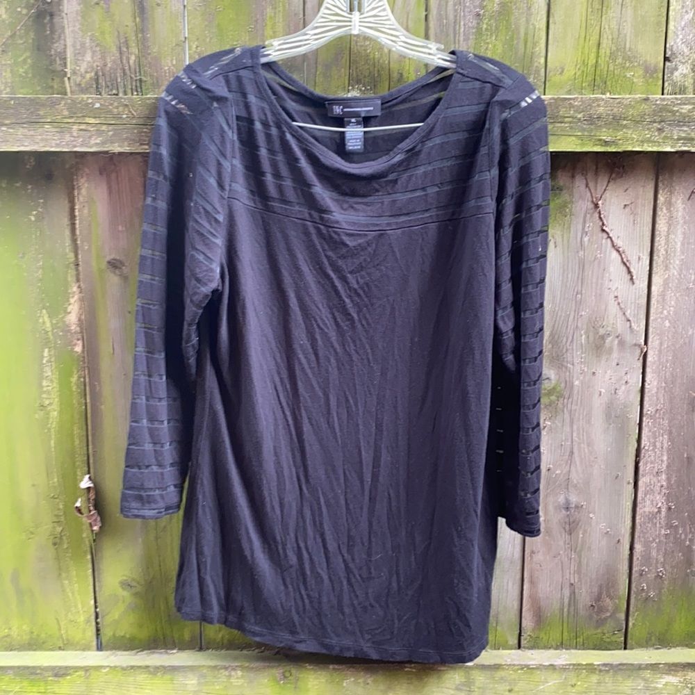 INC sheer sleeve top sz. XL